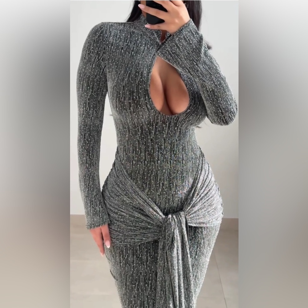 Bad Society Club - Blake Glitter Dress - XL (US 10/12 | UK 14)